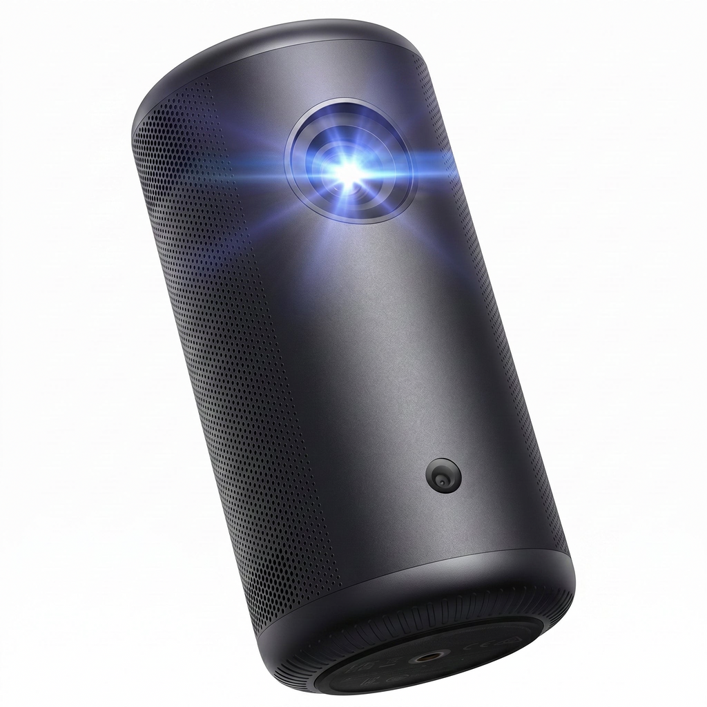 Mini proyector portátil Full HD con batería integrada, Google TV, Chromecast, enfoque automático y HDMI 2.1, ideal para cine en casa, exterior y negocios