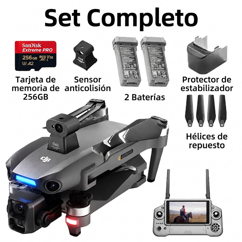 Dron térmico profesional con cámara 4K, infrarrojos y GPS, para caza, seguridad e industria