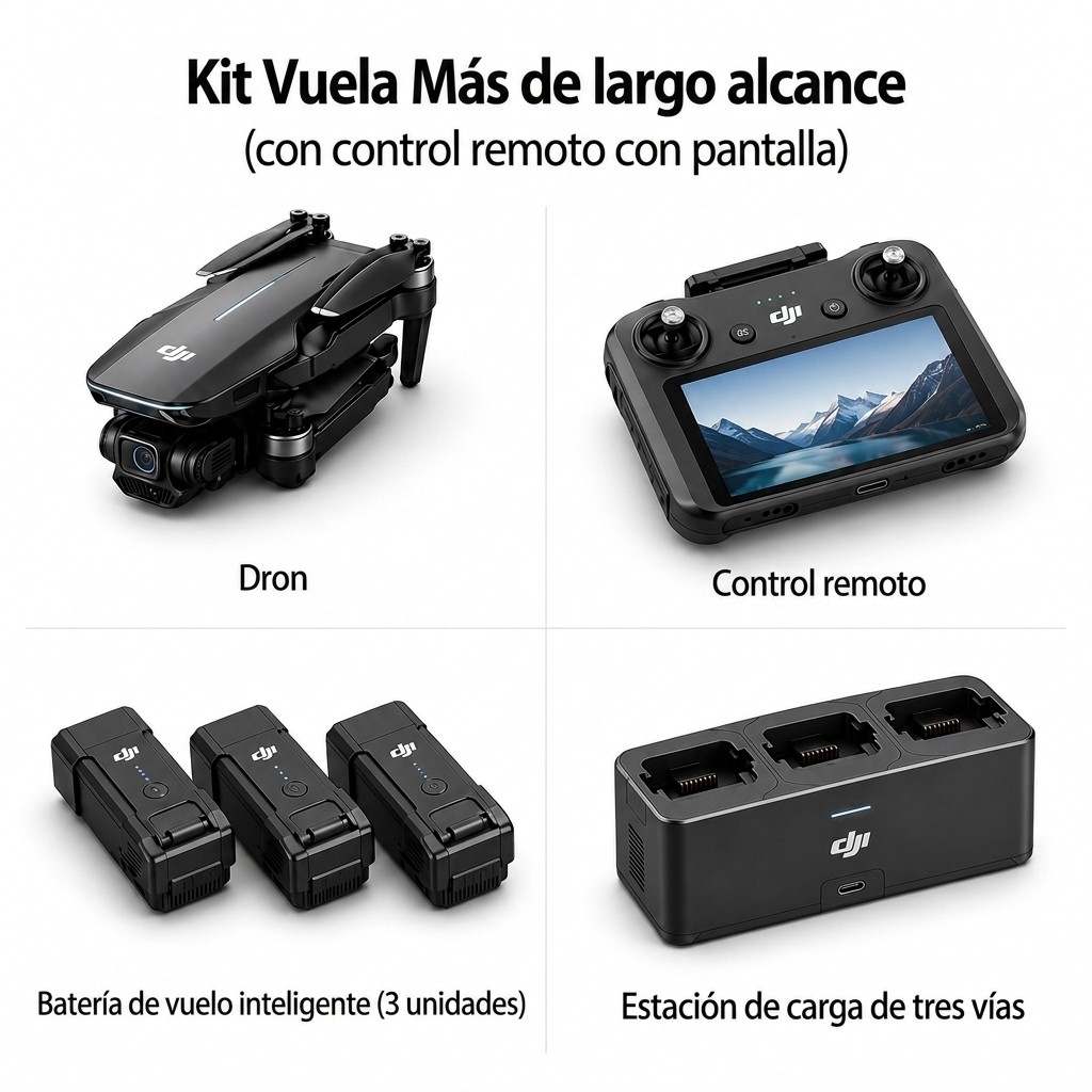 Drone GPS 4K plegable con cámara, evitación de obstáculos, transmisión estable y largo tiempo de vuelo para viajes y tomas aéreas