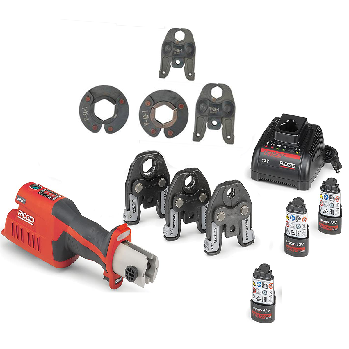 Kit de prensado compacto RP 241 con mordaza ProPress de 1/2