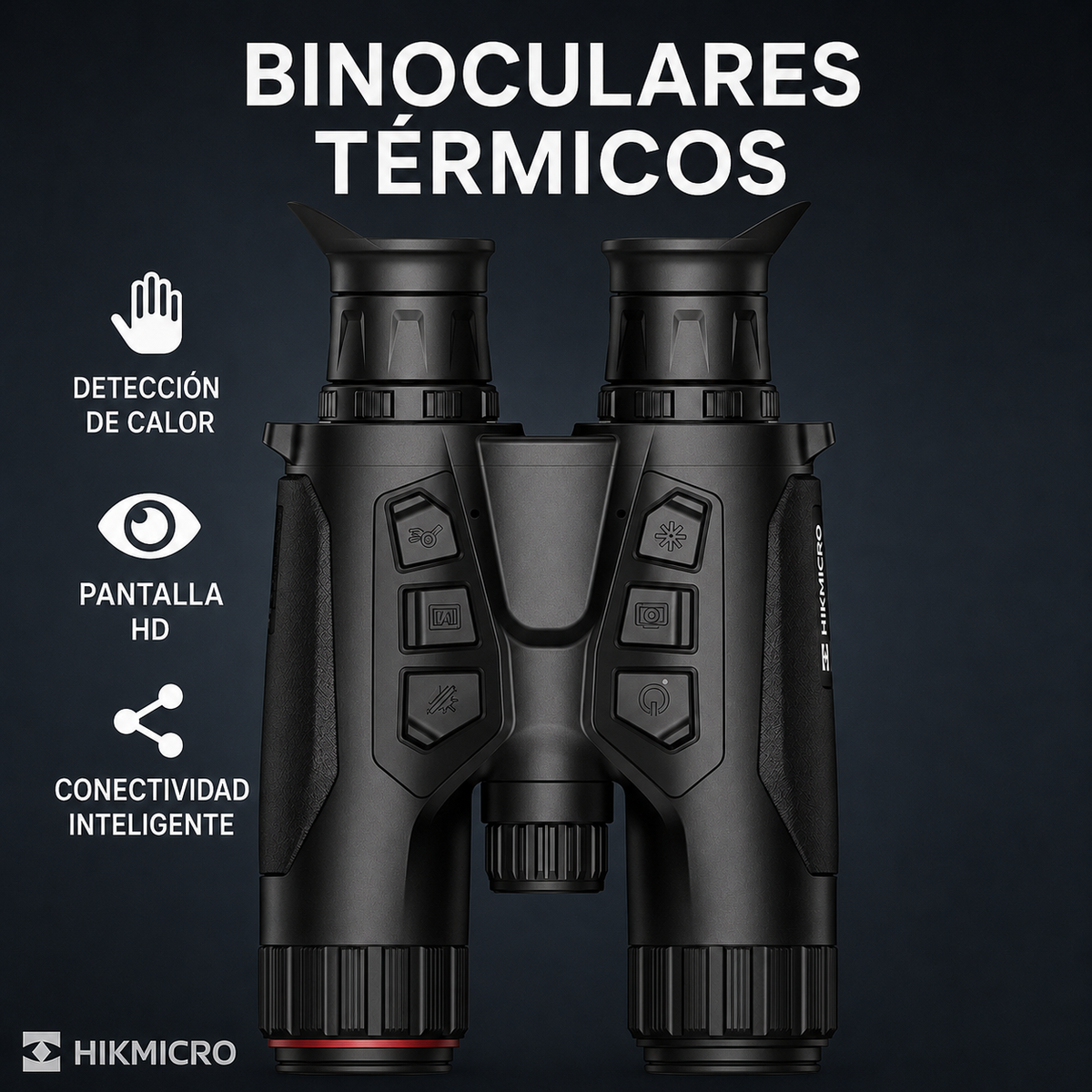 Dispositivo de imagen térmica de doble tubo HD-S850 — Detector térmico para exteriores, binoculares infrarrojos para patrullas y exploraciones en total oscuridad