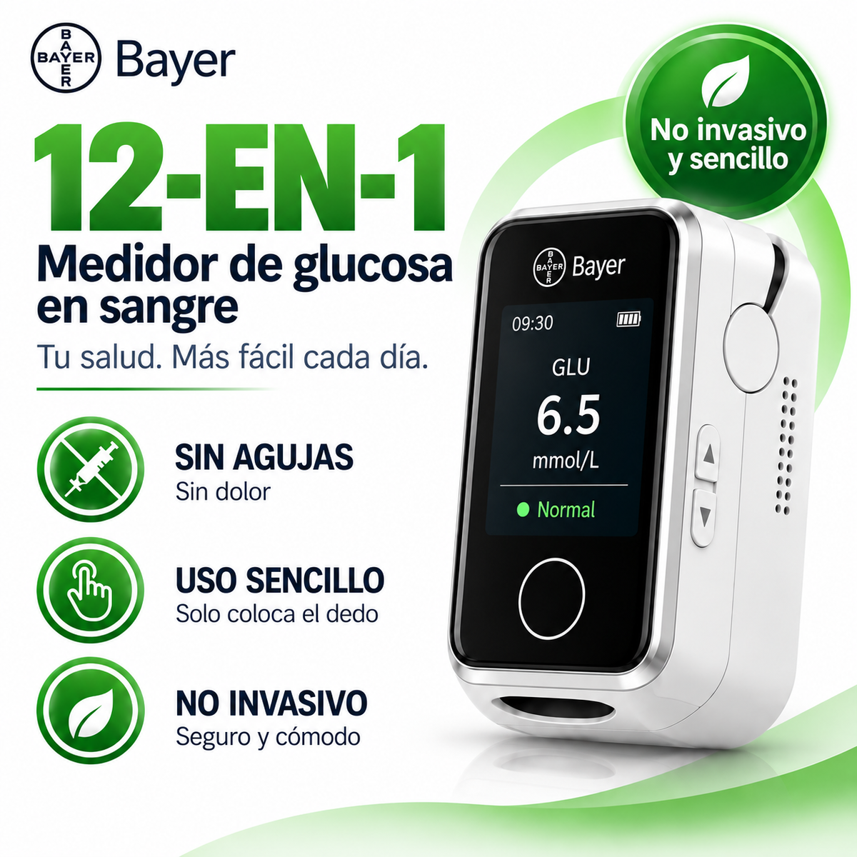 Medidor digital de glucosa en sangre no invasivo – eqsfc